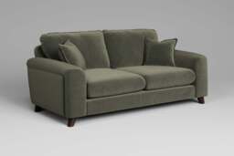 Serenity - 3 Seater Sofa, Luxe Woven Velvet / Pine - thumbnail 2