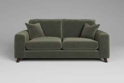 Serenity - 3 Seater Sofa, Luxe Woven Velvet / Pine - thumbnail 1