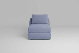 Zen - Armless Piece, Brushed Wool Feel / Denim / Standard Back Cushions