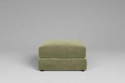 Utopia - Footstool - Rearrangeable Modular Sofa, Cotton Blend / Jade / Tailored Trim - thumbnail 5