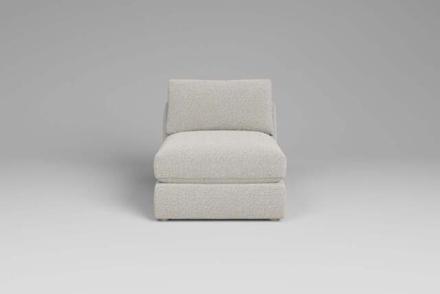 Zen - Armless Piece, Boucle / Ivory / Full-Width Back Cushions - image 1
