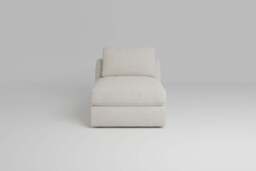 Zen - Armless Piece, Boucle / Ivory / Full-Width Back Cushions - thumbnail 2