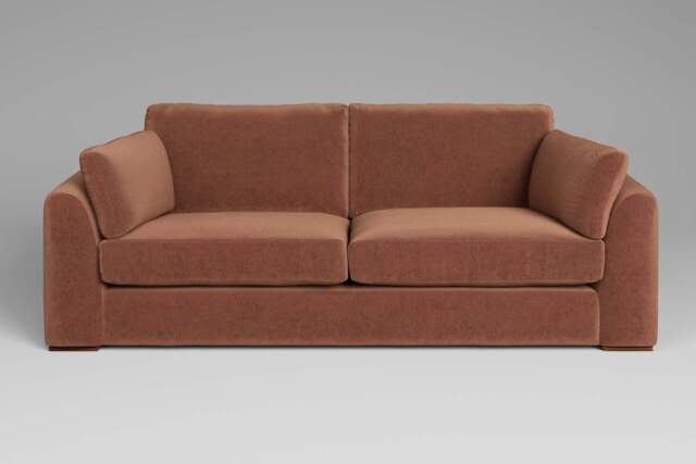 Muse - 4 Seater Sofa, Luxe Woven Velvet / Apricot - image 1