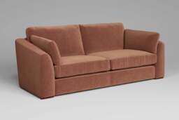 Muse - 4 Seater Sofa, Luxe Woven Velvet / Apricot - thumbnail 3
