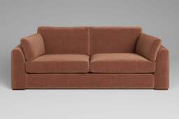 Muse - 4 Seater Sofa, Luxe Woven Velvet / Apricot