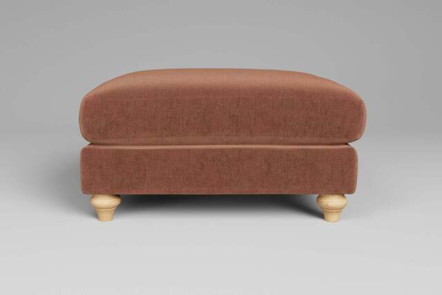 Serenity - Footstool (Large), Luxe Woven Velvet / Apricot - image 1