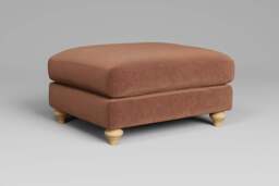 Serenity - Footstool (Large), Luxe Woven Velvet / Apricot - thumbnail 2