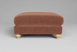Serenity - Footstool (Large), Luxe Woven Velvet / Apricot