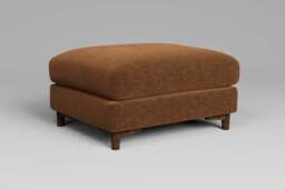 Fusion - Footstool (Large), Plush Chenille / Maple - thumbnail 3