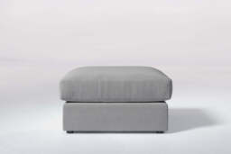 7th Heaven Midi - Large Storage Stool, Brushed Wool Feel / Pewter