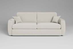 Tranquil - 4 Seater Sofa, Luxe Woven Velvet / Snow - thumbnail 1