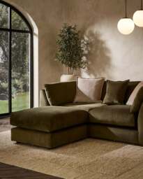 Utopia - Luxe Woven Velvet - Pine (Tailored Trim) - 2 Week Delivery, Footstool - thumbnail 4