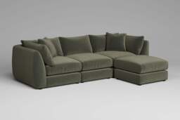 Utopia - Luxe Woven Velvet - Pine (Tailored Trim) - 2 Week Delivery, Footstool - thumbnail 8