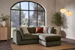 Utopia - Luxe Woven Velvet - Pine (Tailored Trim) - 2 Week Delivery, Footstool - thumbnail 3