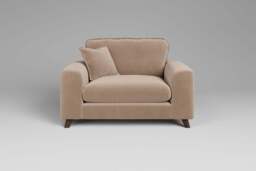 Serenity - Loveseat, Soft Touch Velvet / Soft Mink - thumbnail 1