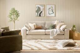 7th Heaven Maxi - 4 Seater Sofa, Soft Woven Chenille / Ecru - thumbnail 2