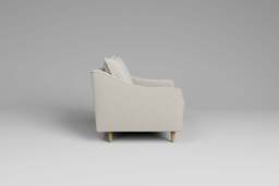 hush - Loveseat, Luxe Woven Velvet / Snow - thumbnail 2