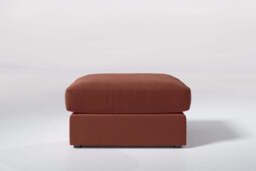 Fusion - Large Storage Stool, Soft Touch Velvet / Cinnamon
