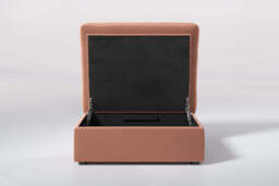 Fusion - Large Storage Stool, Soft Touch Velvet / Cinnamon - thumbnail 2