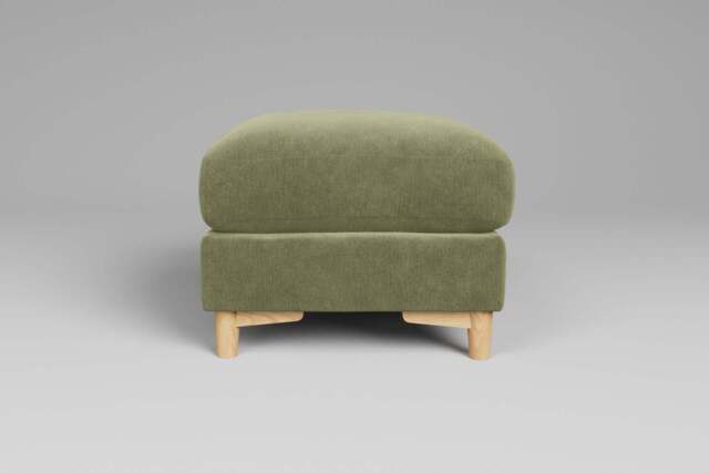 Fusion - Footstool (Small), Cotton Blend / Jade - image 1