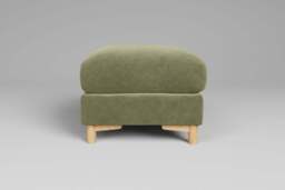 Fusion - Footstool (Small), Cotton Blend / Jade