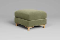 Fusion - Footstool (Small), Cotton Blend / Jade - thumbnail 2