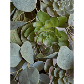 Succulent & Eucalyptus Wreath - thumbnail 3