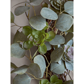 Succulent & Eucalyptus Wreath - thumbnail 2