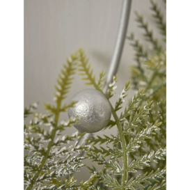Light Up Frosted Brush Trees Wire Wreath - thumbnail 2