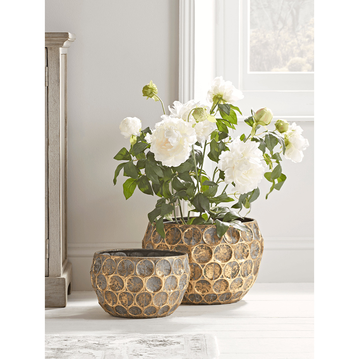 Two Gilded Planters - image 1