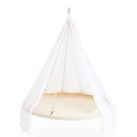 Tiipii Hammock Bed in Natural White - 1.5m - Nomad