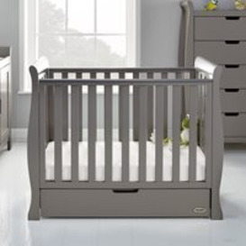 Obaby Stamford Space Saver Cot in Taupe Grey