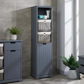 Grey Willow Tall Cabinet Grey