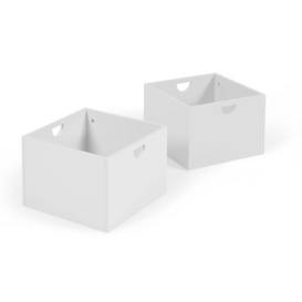 Nunila set of 2 drawers for storage unit in white MDF