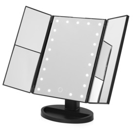 LED Noir 3-Panel Mirror