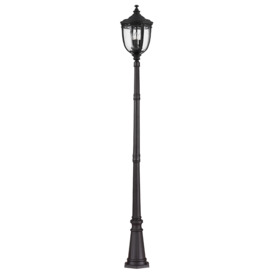 ElsteadFE-EB5-L-BLK English Bridle 3 Light Large Lamp Post Light In Black