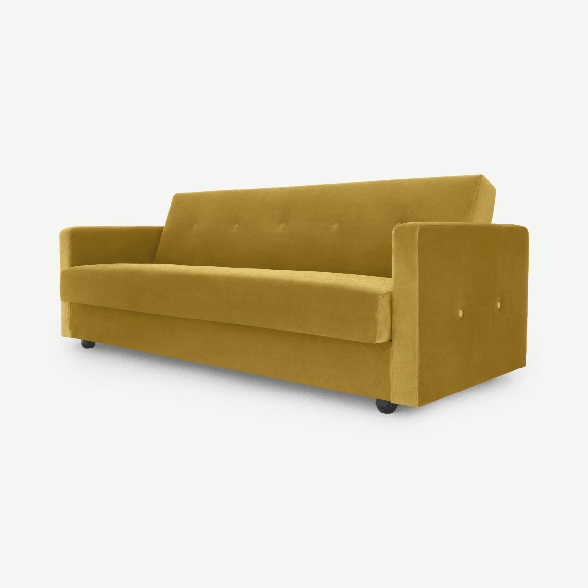 Chou Click Clack Sofa Bed with Storage, Vintage Gold Velvet