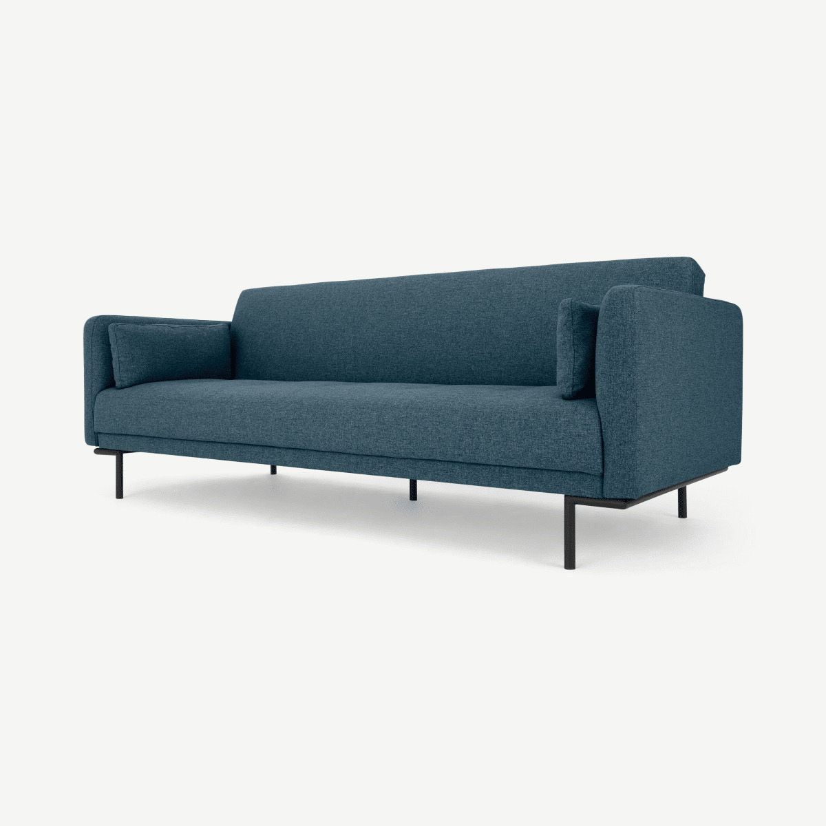 Harlow Click Clack Sofa Bed, Orleans Blue Fabric