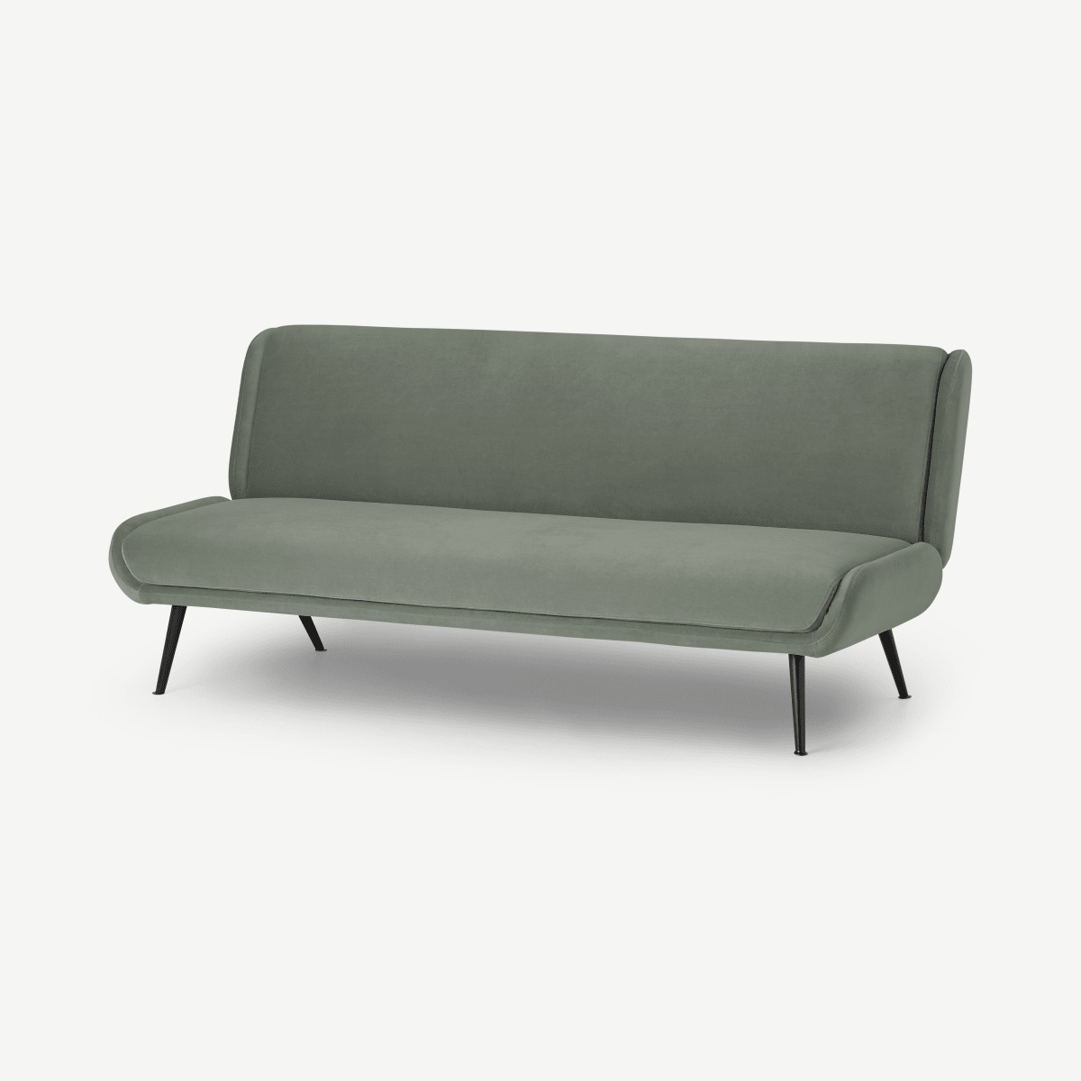 Moby Click Clack Sofa Bed, Pale Sage Recycled Velvet