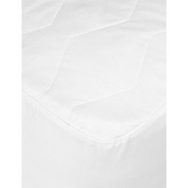 M&S Pure Cotton Mattress Protector - 5FT - White, White