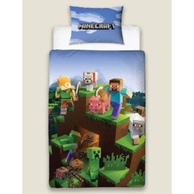 M&S Cotton Blend Minecraft™ Bedding Set - DBL - Multi, Multi