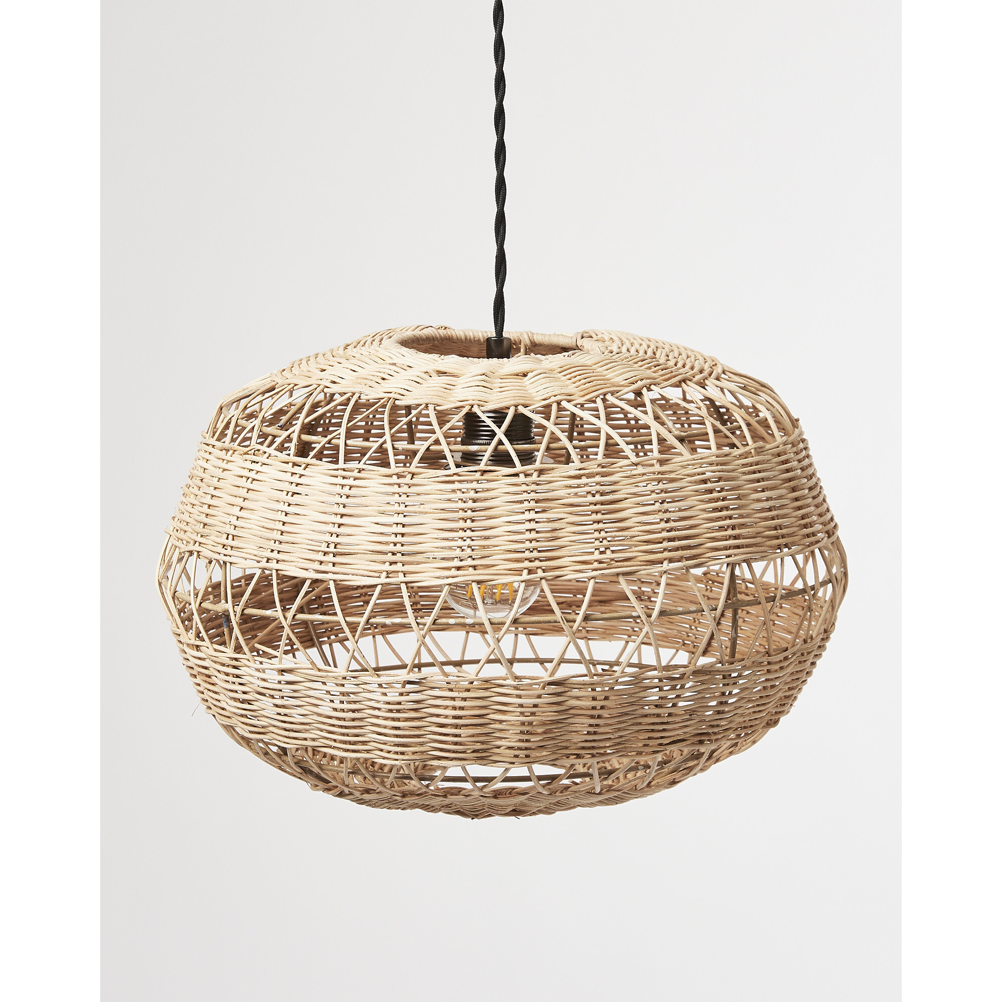 Ovalo Natural Rattan Pendant Lamp Shade Large