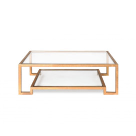 Liang & Eimil Ming Coffee Table Antique Gold Coated Steel Frame