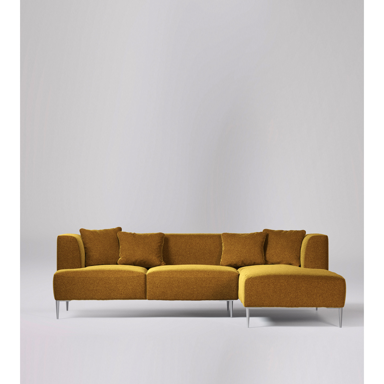 Swoon - Kallas - Right-Hand Corner Sofa - Grey - Smart Wool