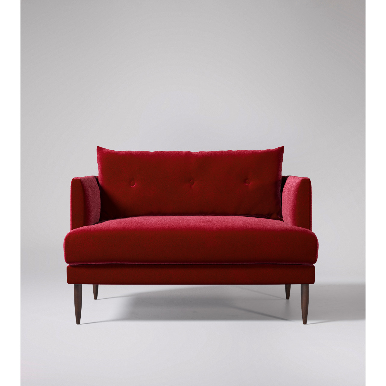 Swoon - Kalmar - Love Seat - Red - Easy Velvet