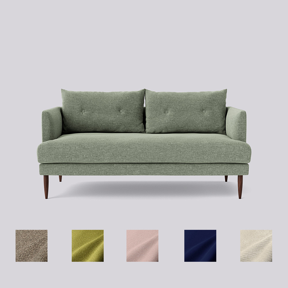 Swoon - Kalmar - Two-Seater Sofa - Green - House Weave