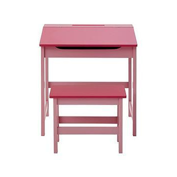 Premier Housewares Kids Desk And Stool Set- Pink, Pink