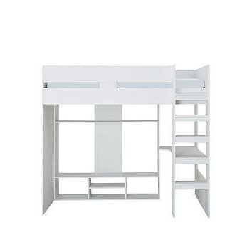 Xander High Sleeper Gaming Bed - Bed Frame Only, White