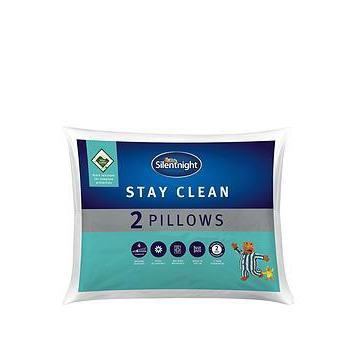 Silentnight Stay Clean Pillow - White