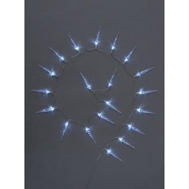Everyday Battery Operated 20 Led Icicle Christmas Lights